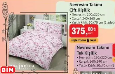 NEVRESİM TAKIMI ÇİFT KİŞİLİK